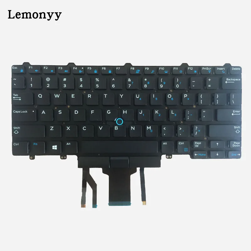  US New laptop keyboard for DELL Latitude E7250 E5450 E7470 7250 E7450 English layout with backlit k