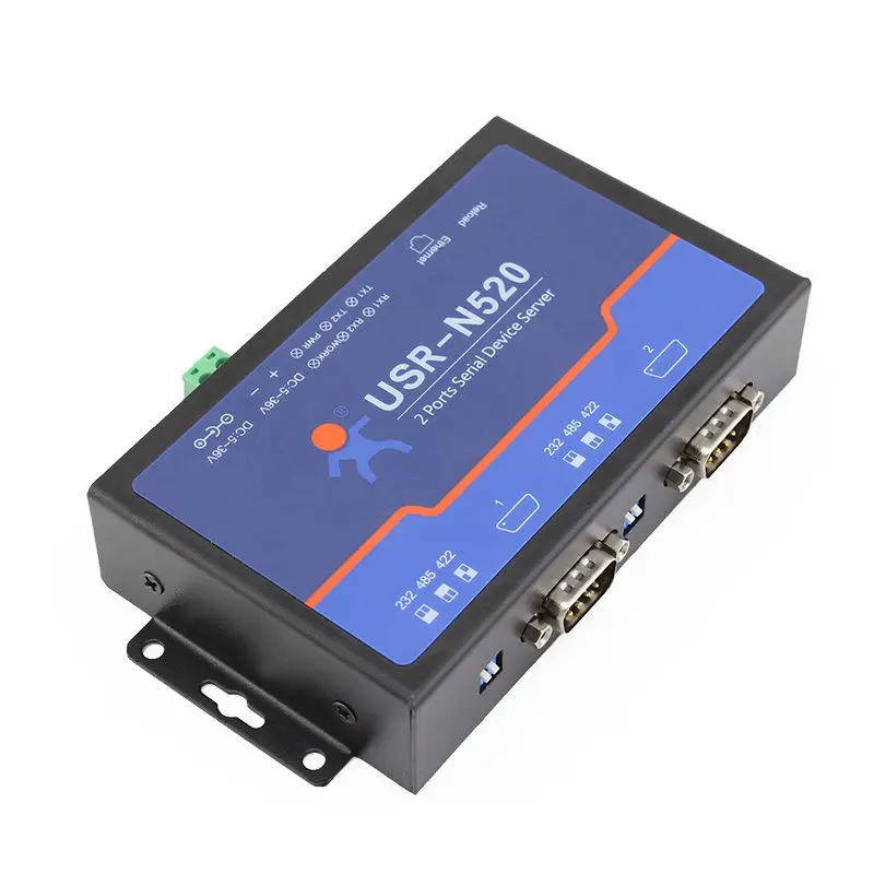 

Double Serial Device RS232/RS485/RS422 to Ethernet Server [USR-N520]