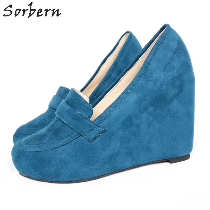 Gamuza Sorbern Alta De Tacones Tamaño Verde Zapatos Cuña Mujeres Plus orden Nuevo t La Plataforma Mujer Hecho Las Bomba 2019 Zapato 6qxr6FA