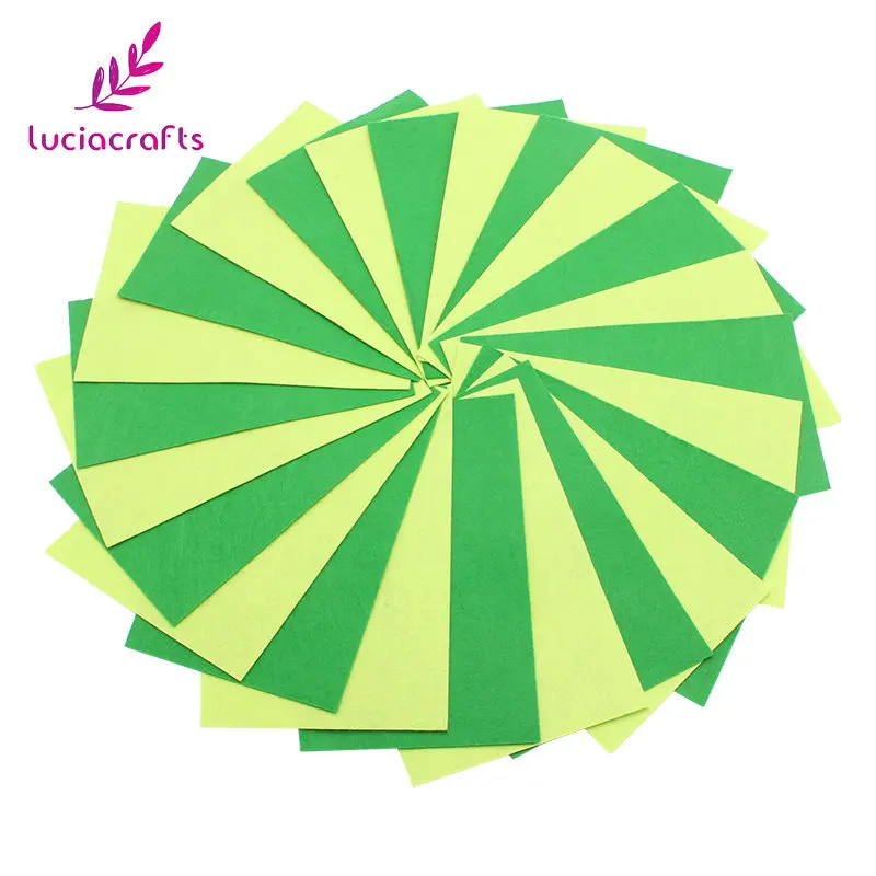 

SALE! Lucia Crafts 20x25cm Felt Fabric Non-woven Polyester Cloth Felts Sewing Scrapbook For Dolls Handmade 6pcs/lot CH1229