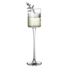 Dorpshipping 4 шт. шампанского тонкие бокалы Коктейльные бокалы элегантно Разработанный ручной выдувный, без свинца