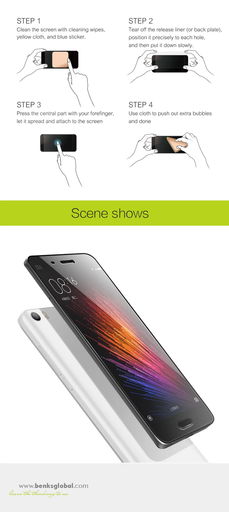 Ultra-Thin Tempered Glass For Xiaomi Mi 5 Screen Protector Pelicula Pelicula De Vidro Xiomi Verre Trempe For Xiaomi (8)