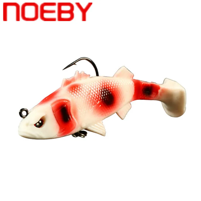 NOEBY 65 мм 8 г 3 шт. 95 20 2 мягкие приманки Светящиеся Свинцовые джиг головки Leurre