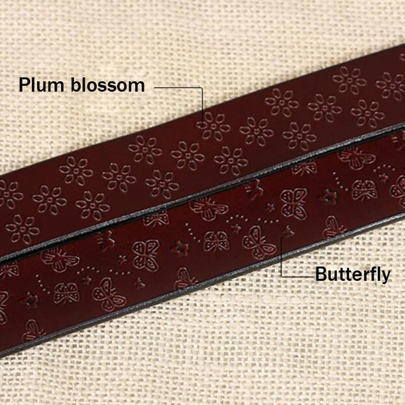 Мода Ретро стиль широкий пояса из натуральной кожи ремни для женщин Винтаж Цветочная булавка пряжка сливы/бабочка средства ухода за кожей