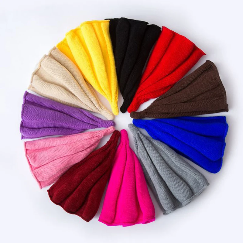 Модная зимняя шапка для девочек шапки мальчиков Детская вязаная шерстяная