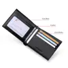 WilliamPOLO luxury Brand  Wallets Men 100% Cowhide Short Bifold Mini Genuine Leather Purse Cards Holders Slots Potable small ► Photo 3/6