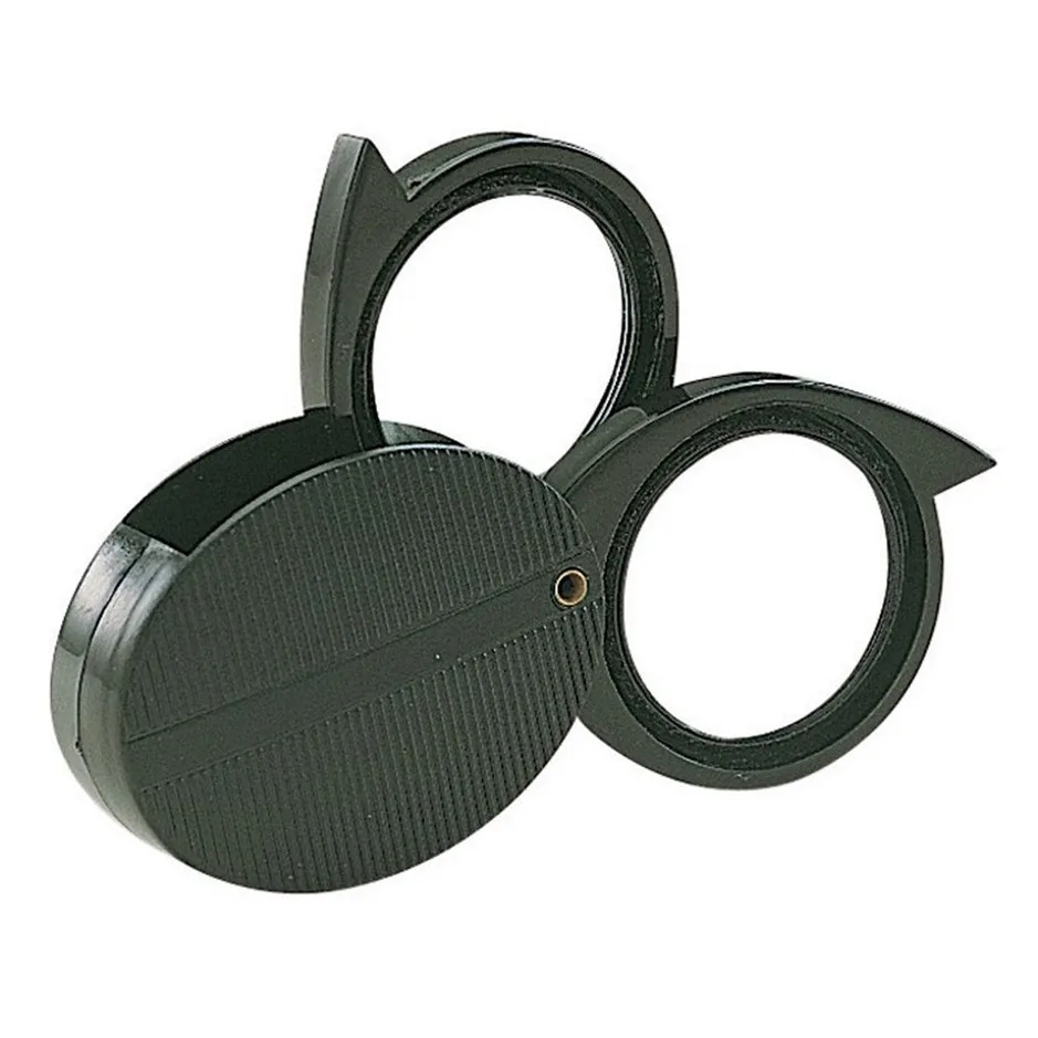 8PK-MA005 Foldable Dual Lens 5/10x Magnifier Repairing Tool Mini Magnifiers Portable Jewelry Loupe Foldable Pocket Magnifier