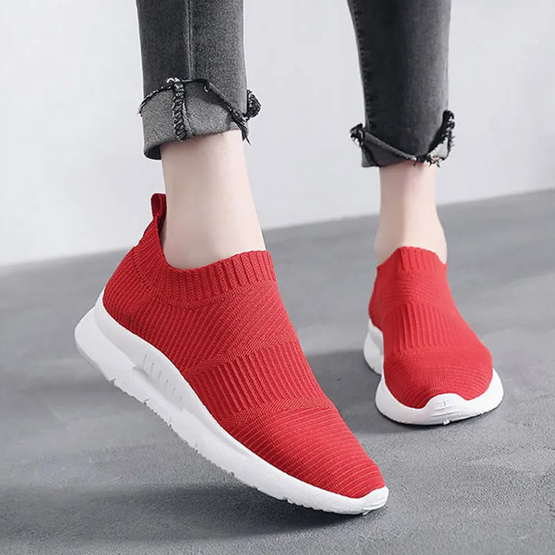 slip on mesh sneakers womens