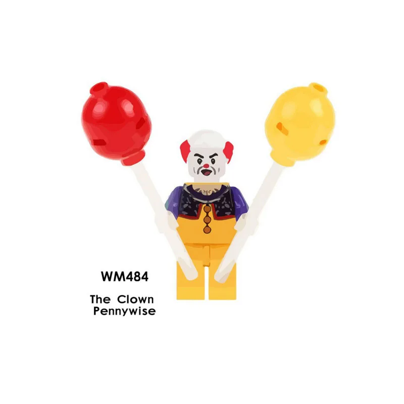 

Single Sale Super Heroes Star Wars 484 the clown pennywise Building Blocks Figure Bricks Toy kids gift Compatible Legoed Ninjaed
