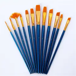 Нейлоновая краска для волос синяя деревянная ручка Акварельная краска набор кистей и ручек акриловая кисть для масляных красок фломастеры