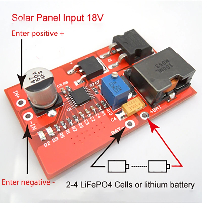 Зарядка 10,8 В до 12,6 в раздел 3 серии литиевых батарей и литиевых батарей CN3722 Солнечный контроллер