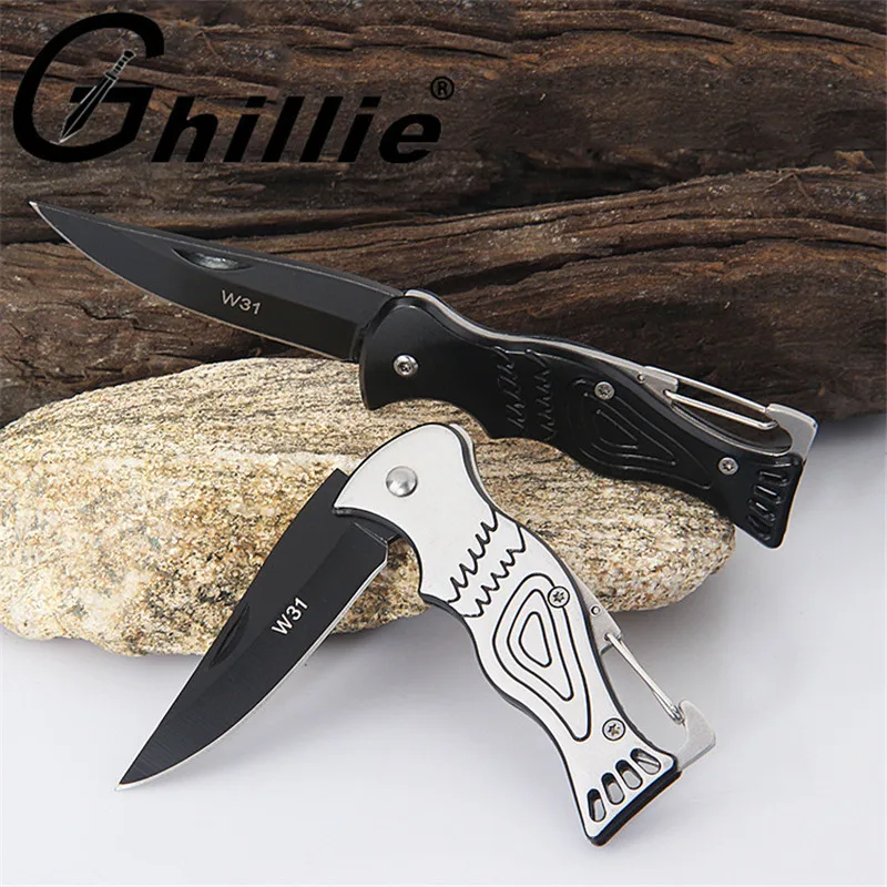 New Folding Blade Knife Hunting Survival Knives Stainless Steel Mini