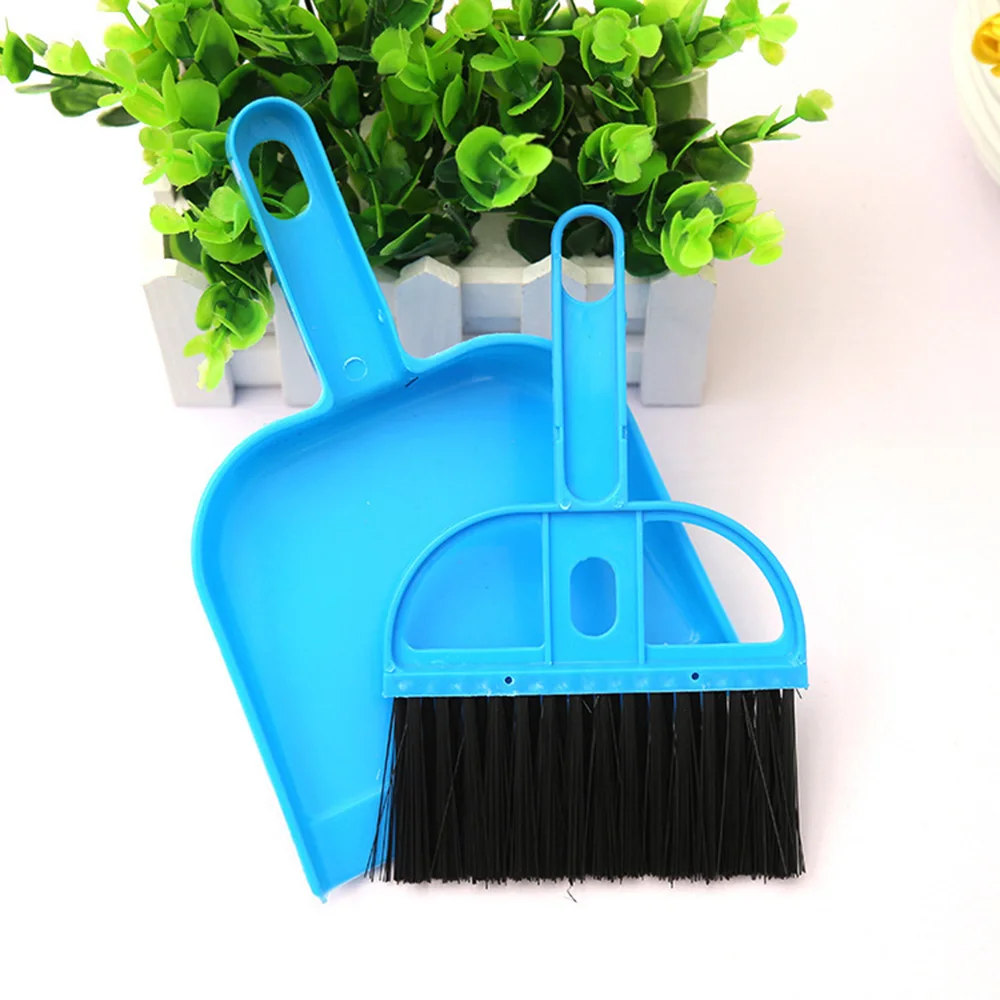 practical Durable And Cheap Mini Desktop Sweep Cleaning Brush Keyboard Brush Desktop Sweep Two-Piece Set Small Broom Dustpan Set