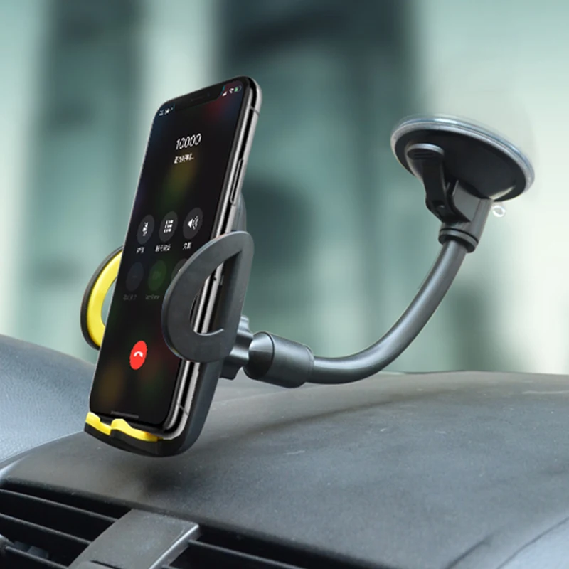 Goede Verstelbare 360 Universele Autohouder Cobao Mobiele Telefoon Mobiele Houder universele Voor iPhone 5 6 6 s 7 GPS Beugel Stand ondersteuning
