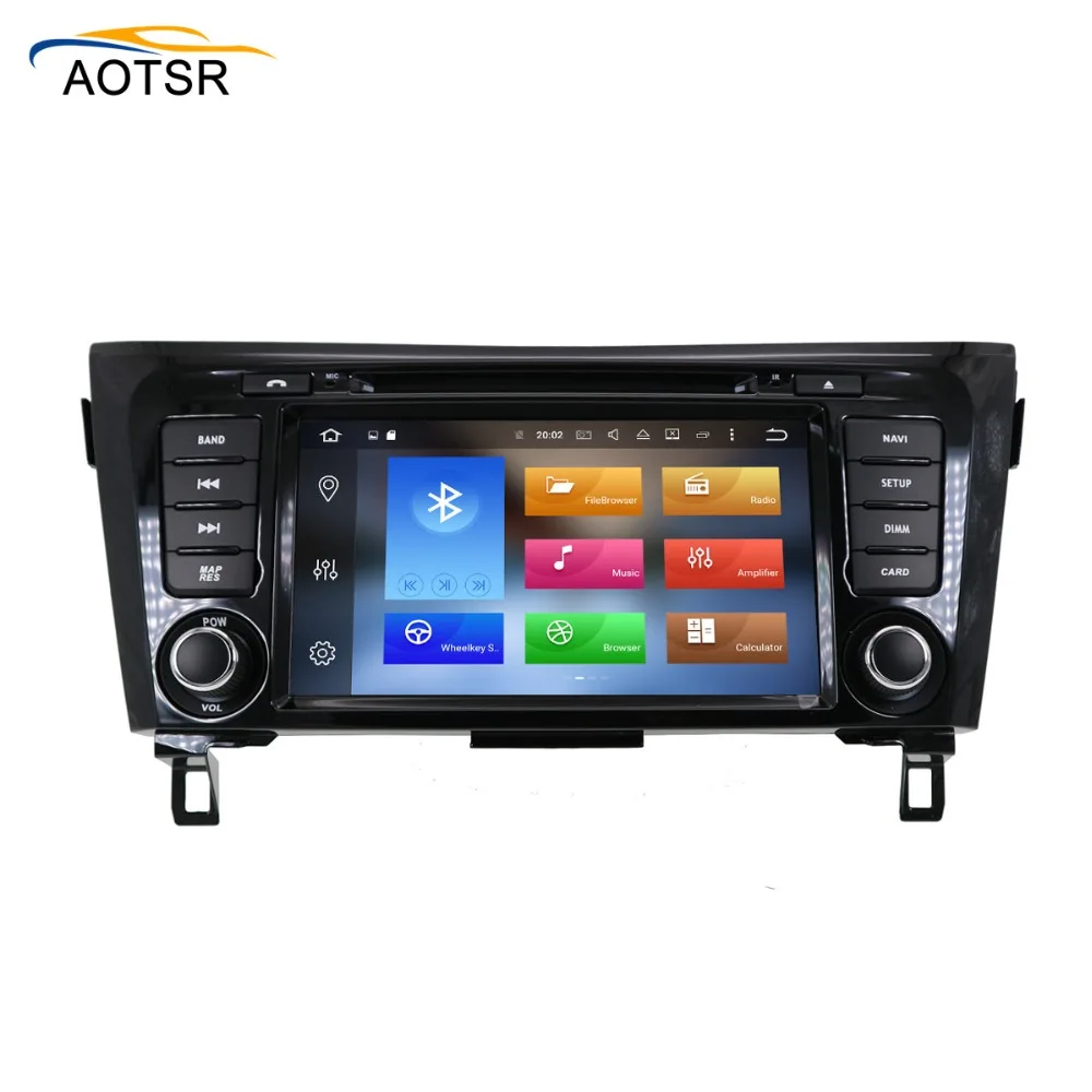 Top Android 8.0 Car GPS Radio Player for Nissan X-TRAIL Qashqai Dualis Rouge 2013-2017 Octa Core 4+32 BT Stereo Multimedia head unit 2