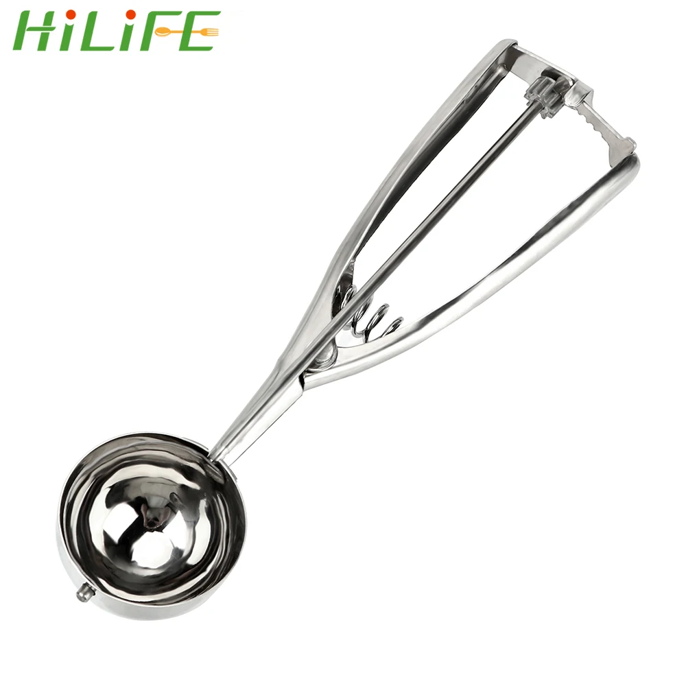 

HILIFE Kitchen Accessories Stainless Steel Ice Cream Tools Cooking Tools Ice Ball Ice Cream Spoon