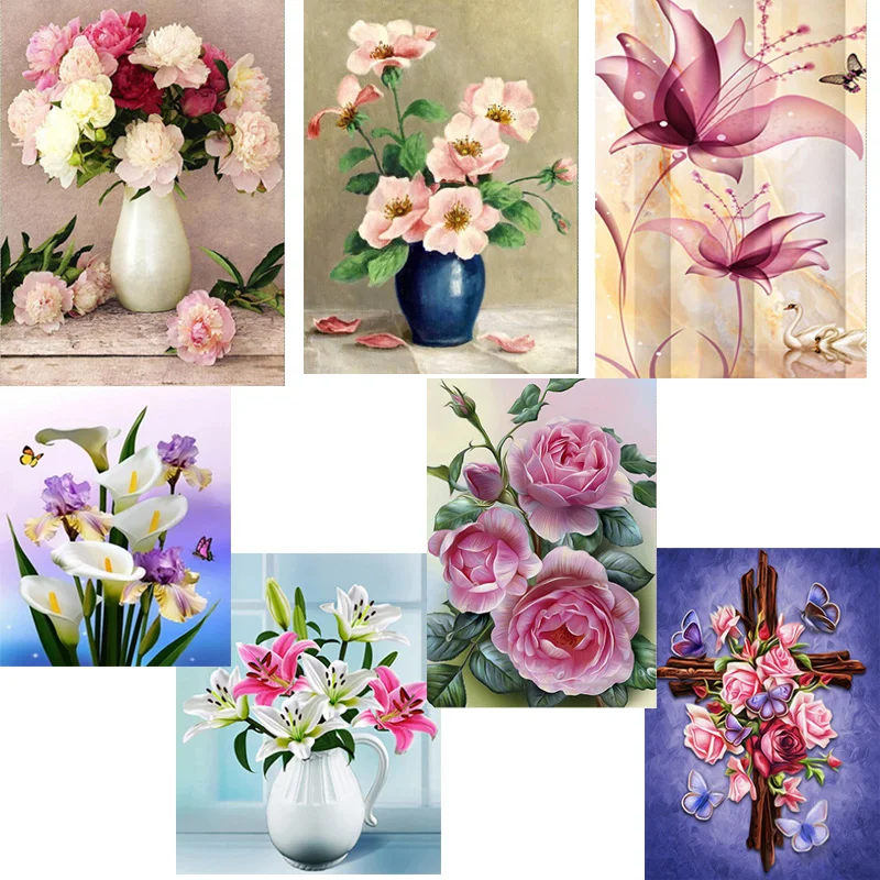 

5d diamond flower cross stitch 30*40CM