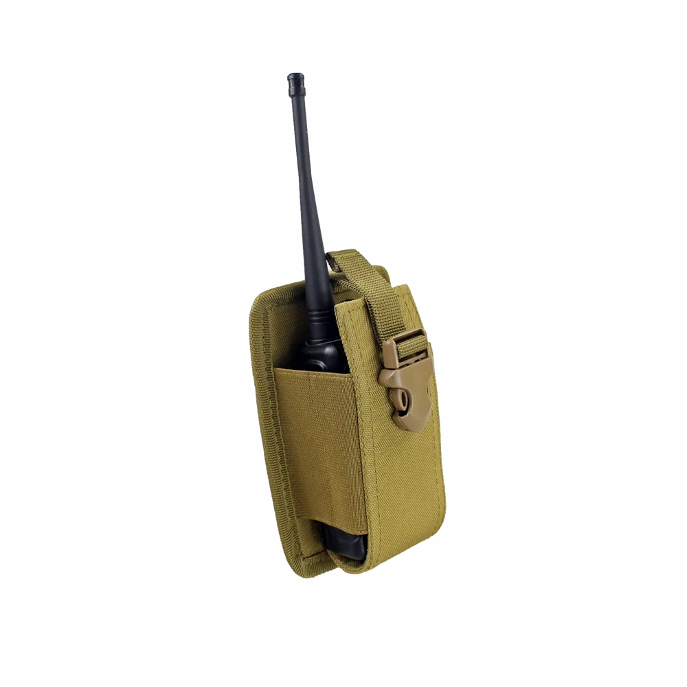 Тактический Чехол Molle для радио, чехол для портативной рации, сумка с держателем, сумка для охоты на открытом воздухе - Цвет: Tan
