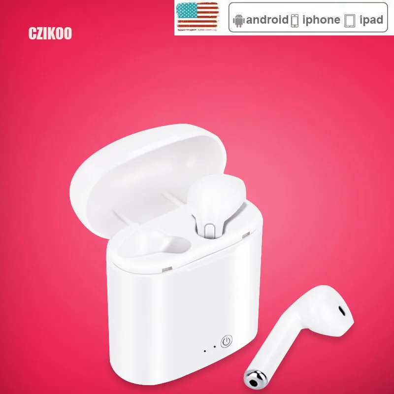 

inear tws Bluetooth Earphone Earbuds Headset wireless headphone For iphone xiaomi huawei with charging box auricolar