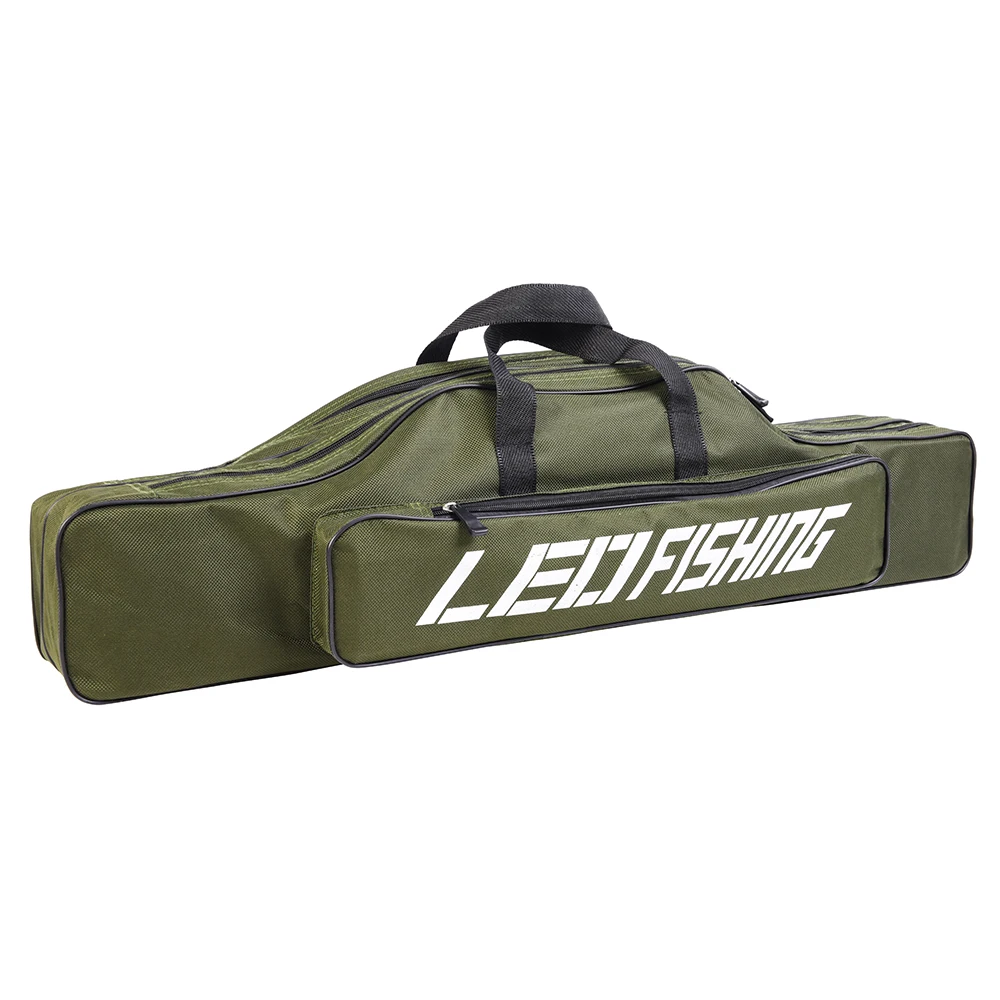 Buy 80cm Portable Double layer Fishing Rod Bag Fishing
