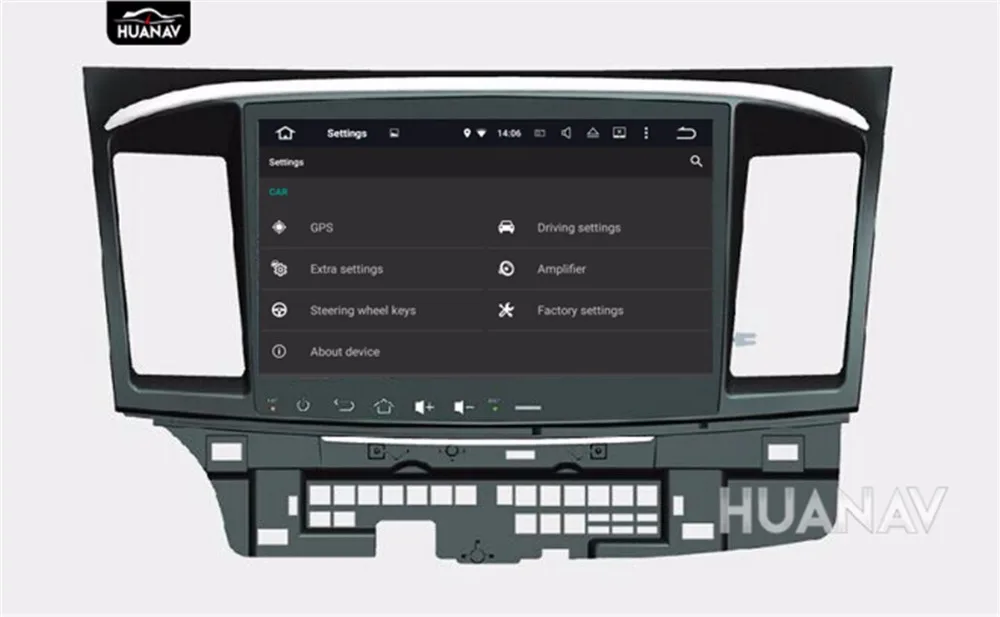 Best 10.1" Big screen quad-core Android7.1 Car CD DVD player GPS navigation for Mitsubishi Lancer Lancer X Galant Fortis 2007-2012 4