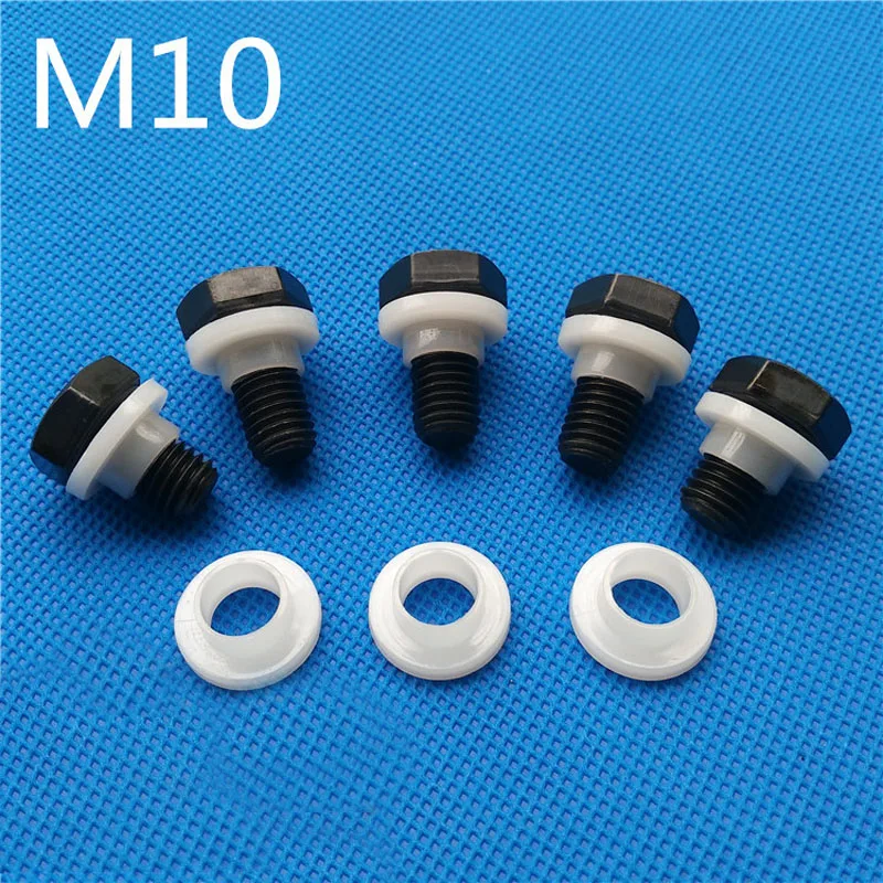 

M10 Transistor Plastic Washer Insulation Bush Nylon Step T type Bushing Ring White 10/30PCS