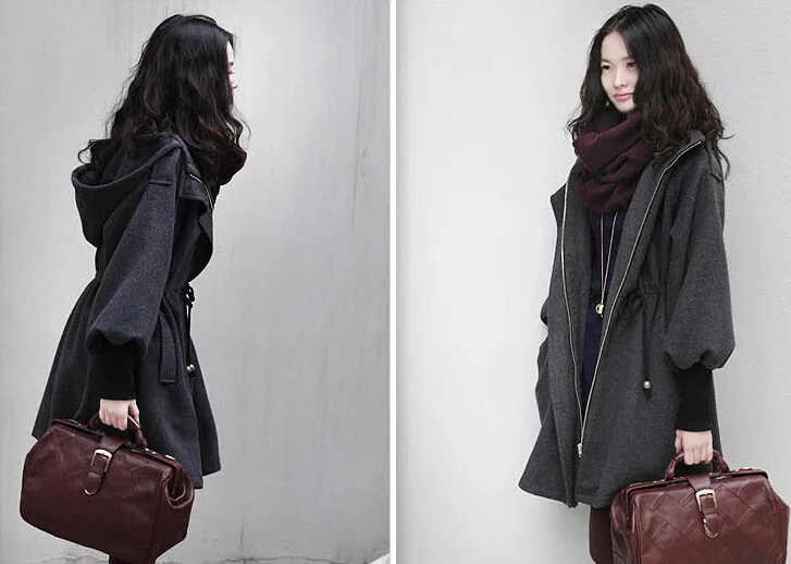 Женское кашемировое зимнее шерстяное пальто, повседневный кардиган на молнии, зимняя куртка большого размера