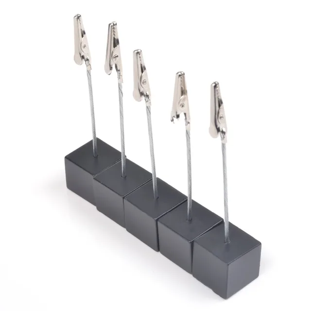 1PC Memo Clip Holders Stand With Alligator Clasp Pictures Card Paper Note Clip For Home Office Use F19E