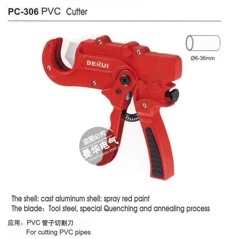 Freeshipping PVC Pipes CUTTER tools for pipes diameter 6 36MM PC 306