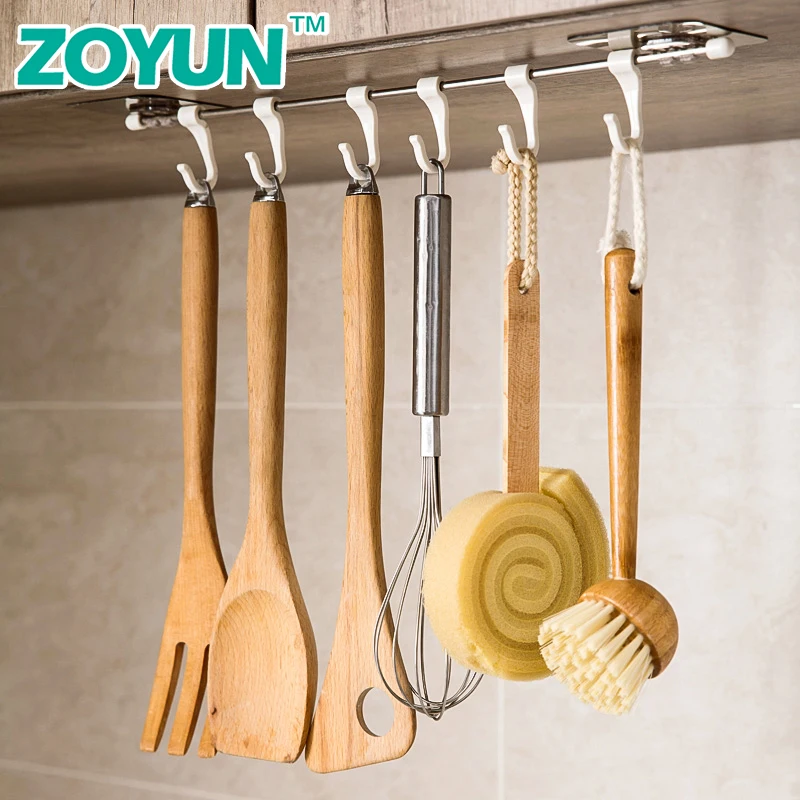 

1pcs Kitchen hook wall hanger hanger bathroom self-adhesive punch-free multi-function storage rack key storage box accessories