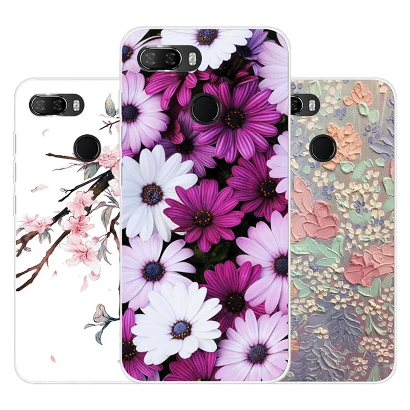 

Lenovo K5 play Case,Silicon Precious flower Painting Soft TPU Back Cover for Lenovo K5 play protect Phone cases