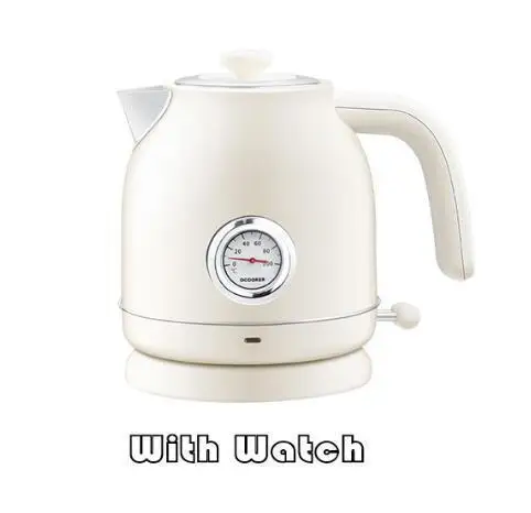 Xiaomi Youpin Ocooker Электрический чайник импорт контроль температуры 1.7л большой емкости с часами Электрический чайник - Цвет: With