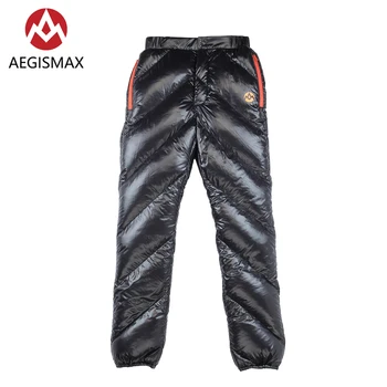 

AEGISMAX Unisex 95% Lightweight Winter White Goose Down Pants Trousers Bottom 800FP For Outdoor Camping Hiking Cilmbing