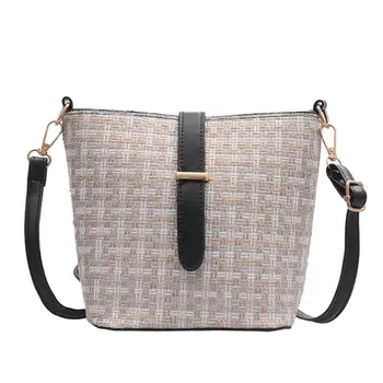 

etro Sling Bag Rattan Woven Flap Bag Beach Crossbody Bag Women Summer Shoulder Messenger PU Leather Zip Small Bag Dropshipping