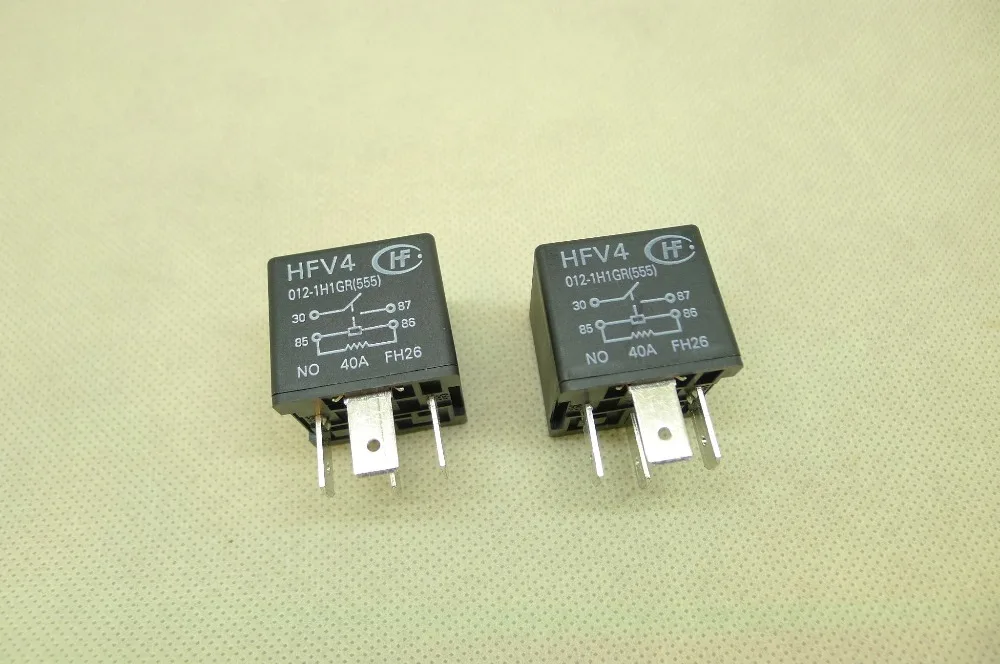 HFV4/012 1H1GR HFV4/024 1H1 автомобильное реле 40A 12VDC 4 pin|Реле| |
