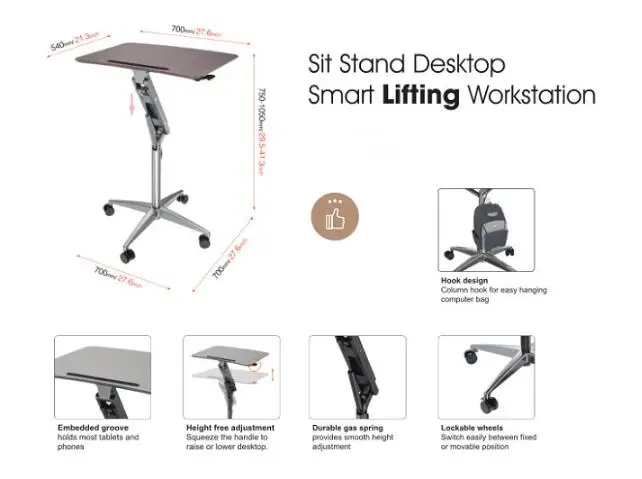 movable monitor stand (6)