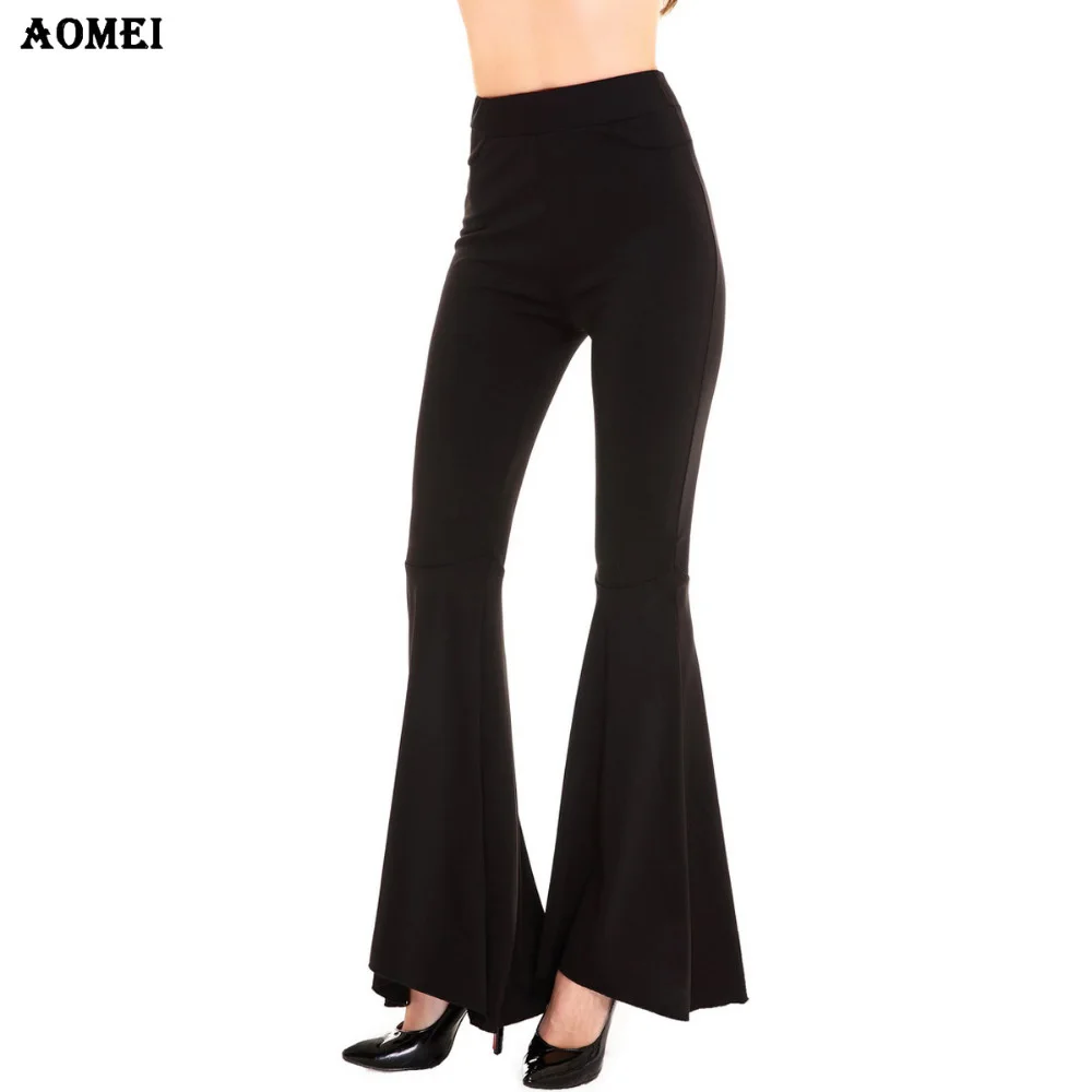 Women Summer Autumn Fashion Solid Black Pants Ladies