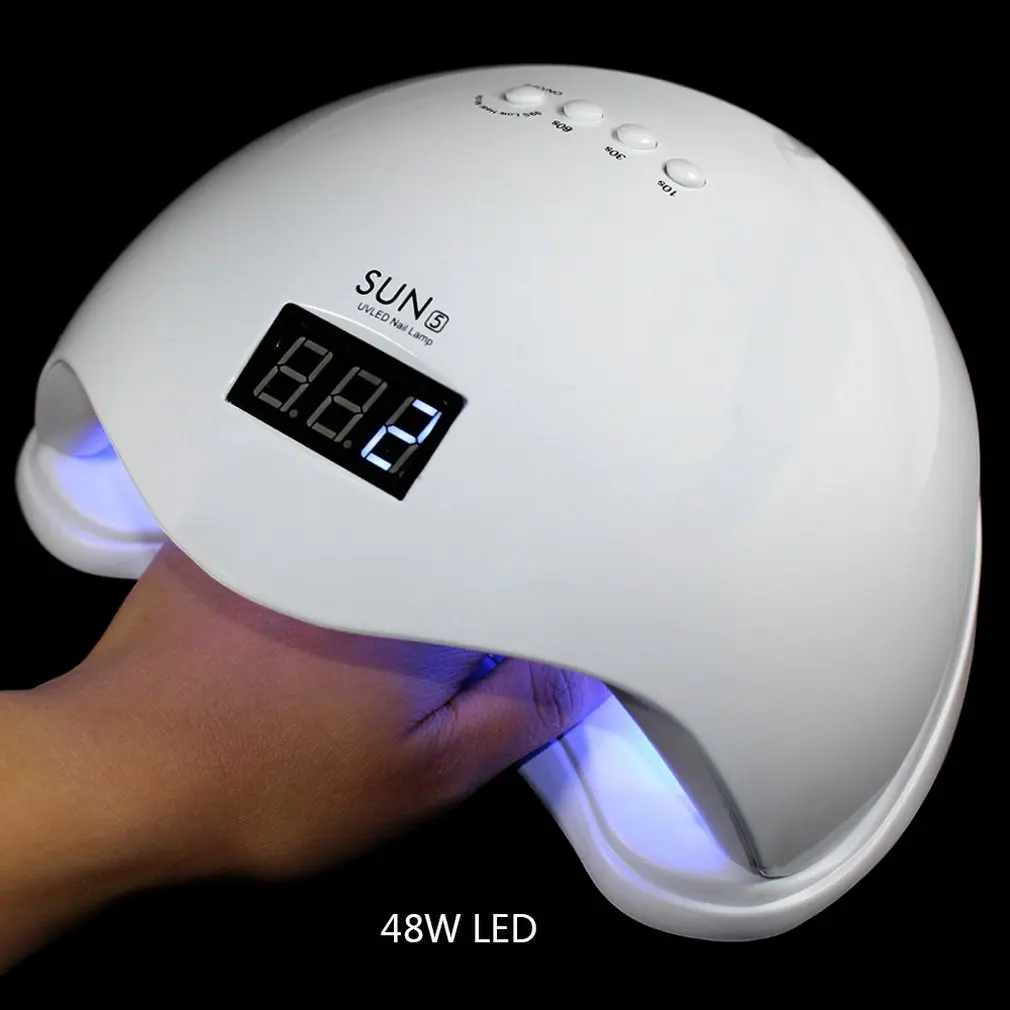 SUNUV SUN5 48 Вт двойная светодиодная УФ лампа для ногтей Сушилка Гель лак