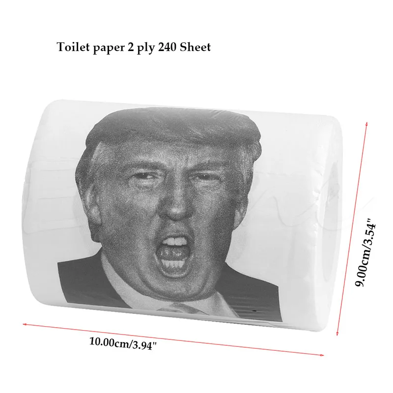 Лидер продаж! Рулон смешной туалетной бумаги с Дональдом Трампом|toilet paper roll|paper