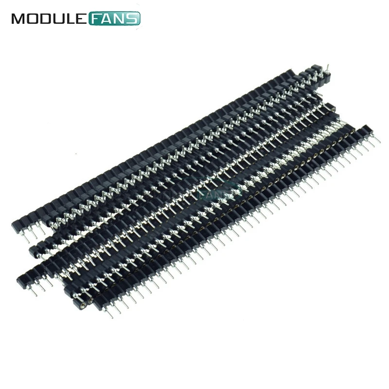 

10Pcs Single Row 40Pin 2.54mm Round Female Pin Header 40P 40 PIN 2.54 MM Diy Electronic