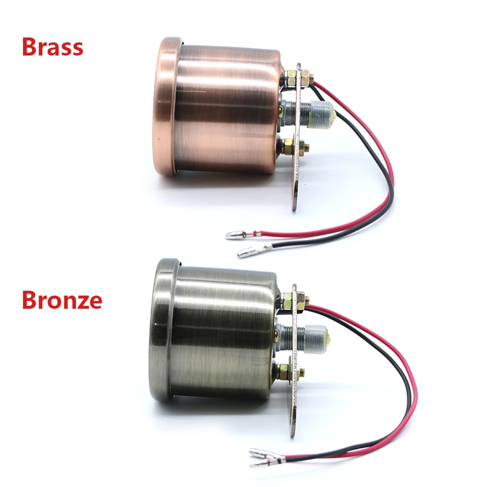 Светодиодный Бронзовый одометр км/ч для мотоцикла с подсветкой, ретро Тахометр для универсального мотоцикла, ретро кафе-гонщика
