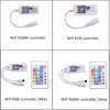 Wi-Fi RGB / RGBW светодиодный контроллер, Мини DC12V с RF IR 24Key пульт дистанционного управления для RGB / RGBW Светодиодная лента 5050 3528 RGB RGBW ► Фото 2/6