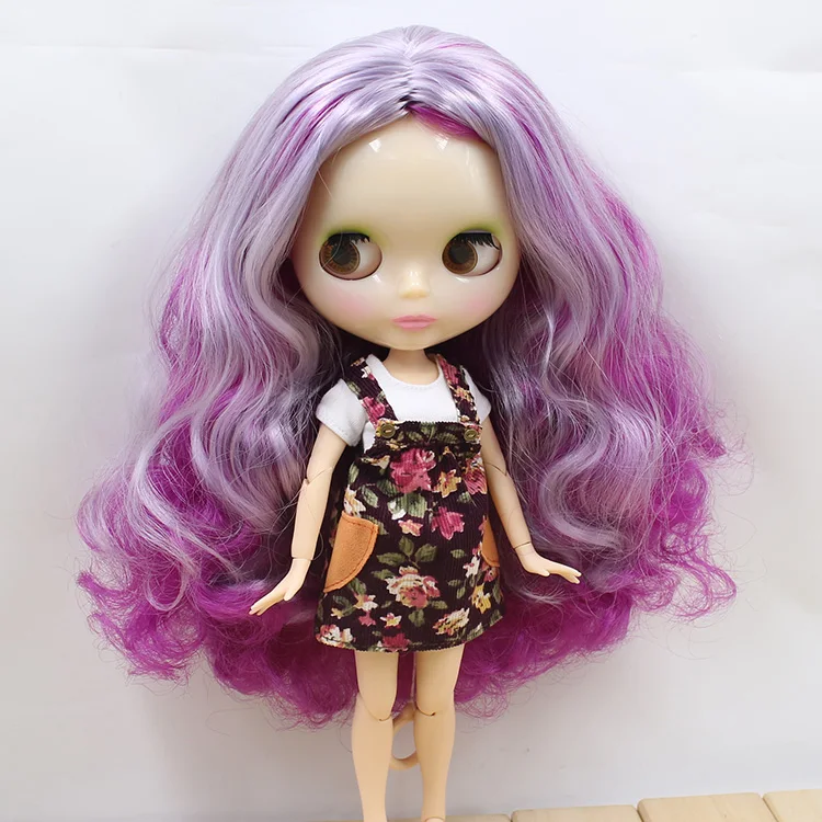 Одежда DBS для Blyth icy doll шарнирное тело 1/6 юбка с принтом на подтяжках белая рубашка
