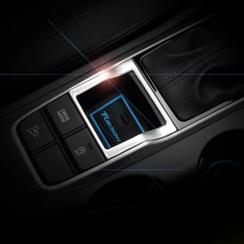 

Stainless steel Car Handbrake Decoration Trim Water Cup cover trim For Hyundai Tucson 2015 2016 2017 2018 Interior accessories