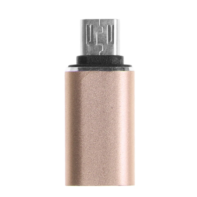 USB 3,1 type C мама к Micro USB 2,0 type B разъем адаптер конвертер - Цвет: Золотой