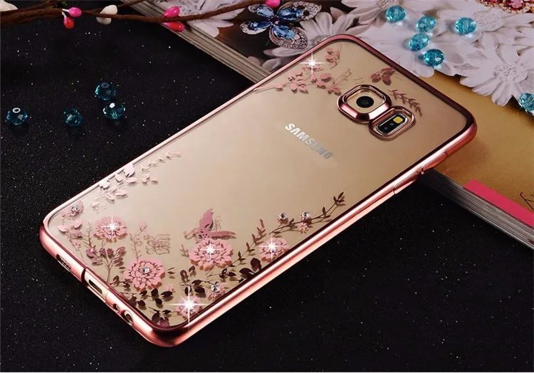 Цветочный силиконовый чехол s для samsung Galaxy S7 S6 край S3 S4 S5 S8 чехол samsung Galaxy A3 A5 A7 J1 J5 J3 J2 J5 премьер-Чехол