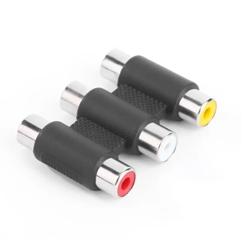 ALLOYSEED 3RCA Женский переходник AV видео аудио удлинитель Кабель адаптер