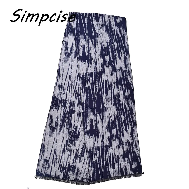 mens dress scarf Men Winter warm Scarfs Doodle Printed Scarf Business Man style Brand Design Cashmere Wraps A3A18925 male scarf
