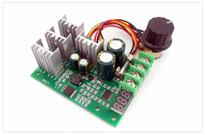 Цифровой дисплей ШИМ 30A контроллер скорости двигателя постоянного тока 9~ 60VDC дисплей 0~ Регулируемый модуль привода