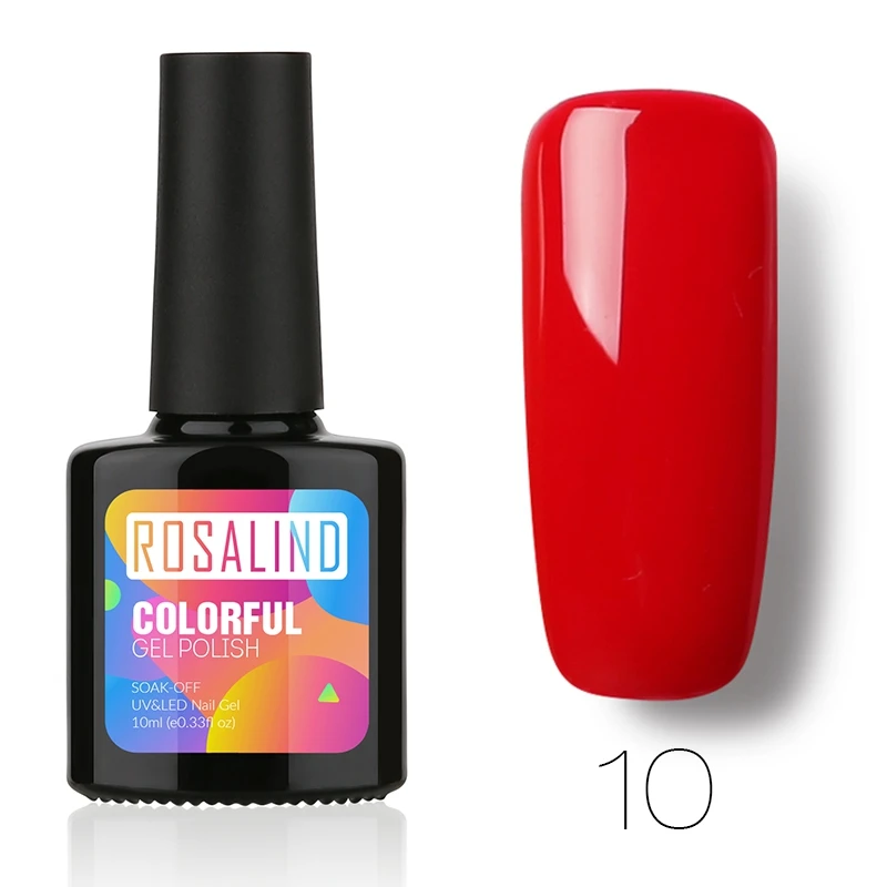 ROSALIND Гель-лак для ногтей свежий цвет Полупостоянный УФ-лак замачиваемый белый для маникюра Гибридный Гель-лак для ногтей - Цвет: 10